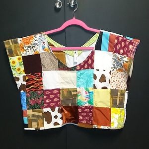 Patchwork farmer top